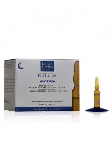 MARTIDERM PLATINUM NIGHT RENEW 30 AMPOLLAS 2ML