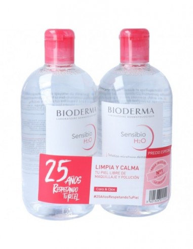 BIODERMA PACK SENSIBIO H2O SOLUCIÓN 2X500ML