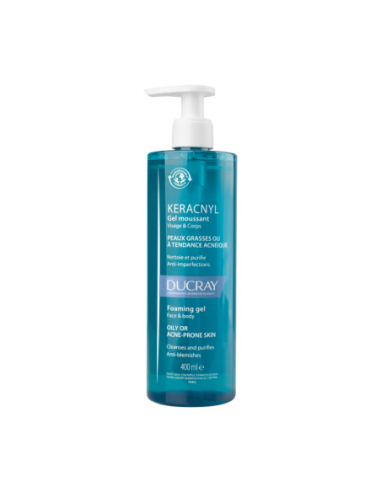 DUCRAY KERACNYL GEL LIMPIADOR CARA Y CUERPO 400ML