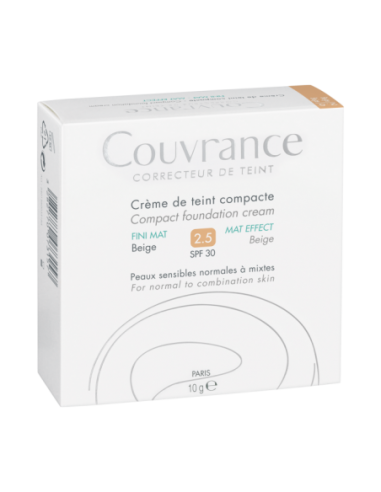 AVENE COUVRANCE CREMA COMPACTA MATE BEIGE 2.5 10GR