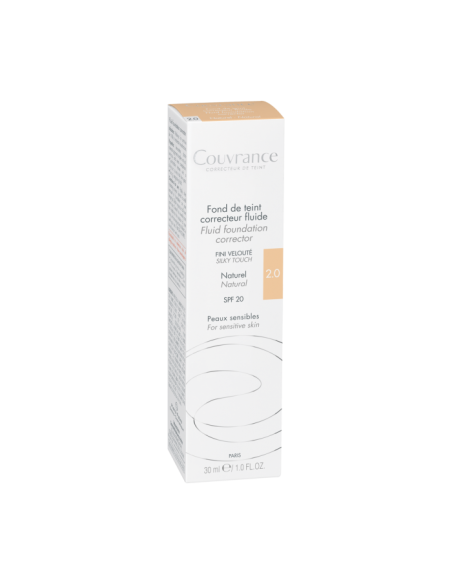 AVENE COUVRANCE BASE DE MAQUILLAJE FLUIDA CORRECTORA NATURAL 2.0 30ML