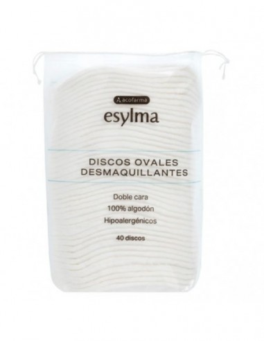 ACOFARMA ESYLMA DISCOS ALGODON OVALES 40 UNIDADES