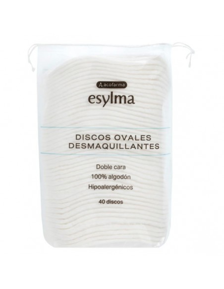 ACOFARMA ESYLMA DISCOS ALGODON OVALES 40 UNIDADES