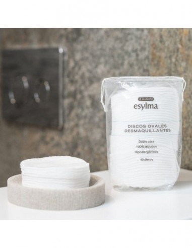 ACOFARMA ESYLMA DISCOS ALGODON OVALES 40 UNIDADES