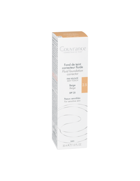 AVENE COUVRANCE BASE DE MAQUILLAJE FLUIDA CORRECTORA BEIGE 2.5 30ML