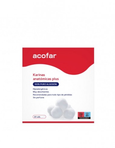 ACOFARMA KARINAS PLUS CONFORT 20 UNIDADES