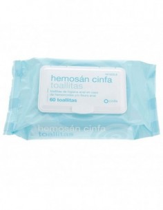 HEMOSAN CINFA TOALLITAS 60 UNIDADES