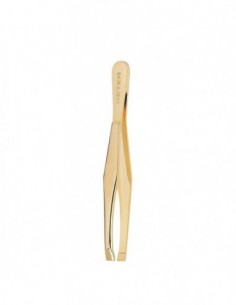 BETER PINZA DE DEPILAR PUNTA RECTA DORADA