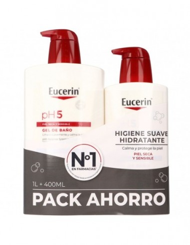 EUCERIN PH5 GEL DE BAÑO 1L+400ML