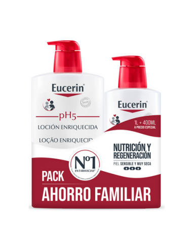 EUCERIN PH5 LOCIÓN ENRIQUECIDA 1L+400ML