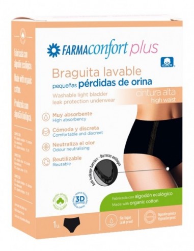 FARMACONFORT BRAGA CINTURA ALTA INCONTINENCIA T/XL