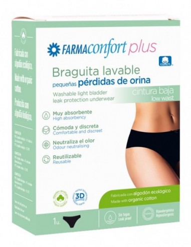 FARMACONFORT BRAGA CINTURA BAJA INCONTINENCIA T/L