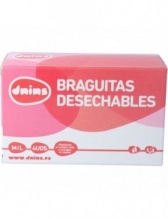 BRAGA DESECHABLE TALLA ÚNICA 4 UNIDADES