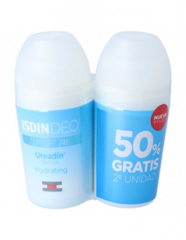 ISDIN UREADIN DESODORANTE ROLL-ON 24H DUPLO 2X50ML
