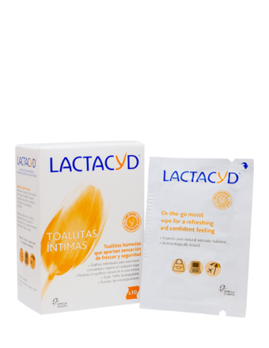 LACTACYD ÍNTIMO TOALLITAS 10UNIDADES