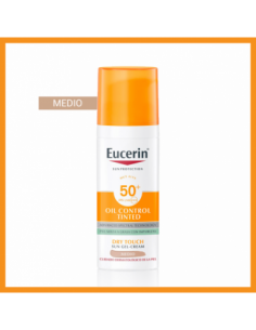 EUCERIN SOLAR SPF50+ GEL CREMA OIL COLOR 50ML