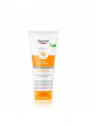 EUCERIN SOLAR SPF50+ GEL CREMA TOQUE SECO 200ML