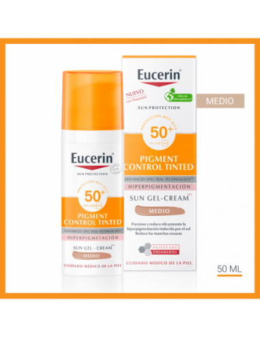 EUCERIN SOLAR SPF50+ PIGMENT COLOR TONO MEDIO 50ML