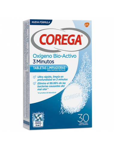 COREGA OXIGENO BIO ACTIVO 30 TABLETAS