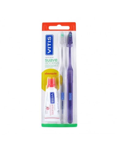 CEPILLO DENT VITIS DUPLO ACCESS SUAVE
