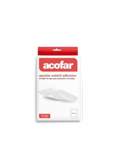 APOSITO ACOFAR ESTERIL AD AGUA 10X15 10U