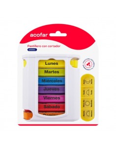 ACOFAR PASTILLERO SEMANAL CON CORTADOR