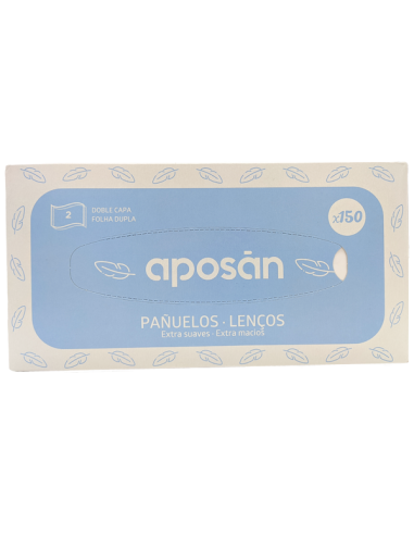 APOSAN PAÑUELOS DOBLE CAPA EXTRA SUAVE 150 U