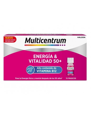 MULTICENTRUM ENERGIA VIT 50/15 FRASCOS