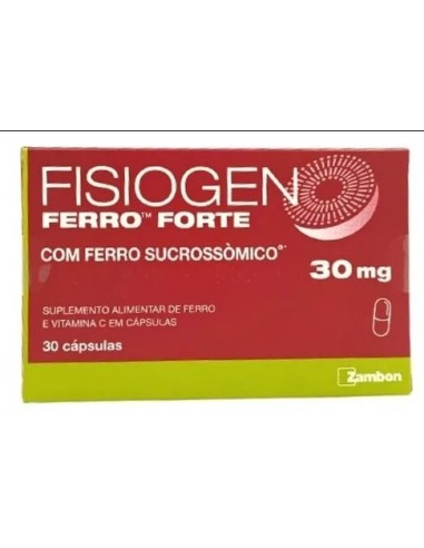 FISIOGEN FERRO FORTE 30 CAPSULAS