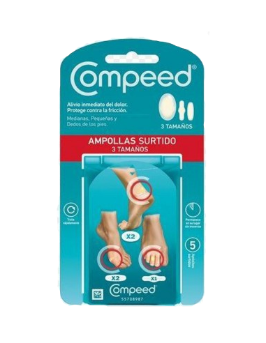 COMPEED AMPOLLAS PACK MIXTO 3T 5U