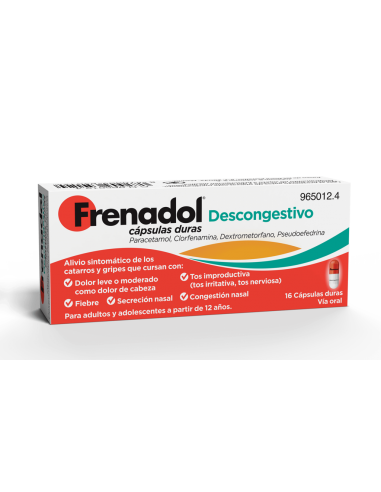 FRENADOL DESCONGESTIVO 16 CAPSULAS