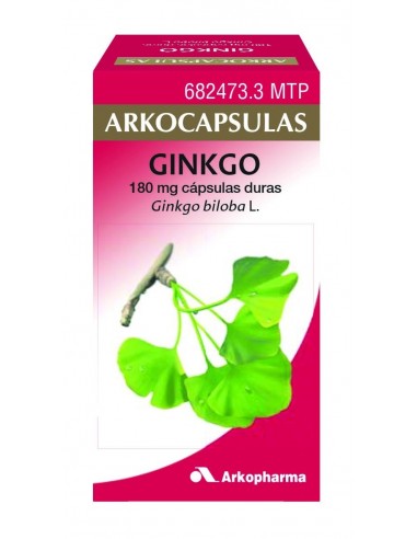 ARKOCAPSULAS GINKGO 180 MG 50 CAP