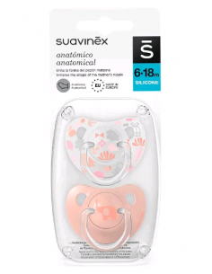 SUAVINEX CHUPA NOCHE ANAT SIL 6-18M 2U