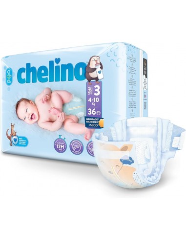 PAÑAL CHELINO LOVE T-3 TUMBADO 36 UND