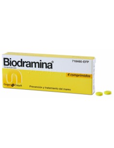 BIODRAMINA 4 COMPRIMIDOS