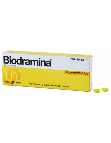 BIODRAMINA 4 COMPRIMIDOS