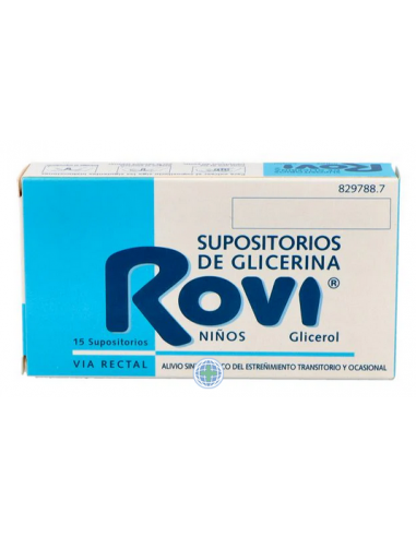 SUPOSITORIO GLICERINA ROVI INF 15