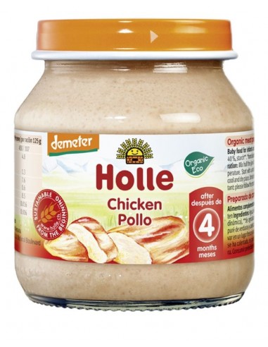 HOLLE POTITO POLLO +4 MESES 125GR ORGANIC
