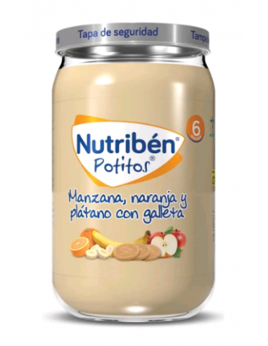 NUTRIBEN MANZANA NARNJ PLAT GALLETA 235G