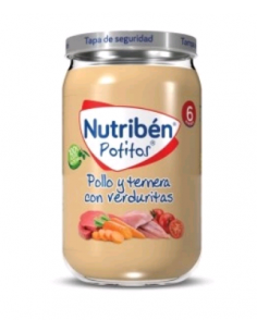 NUTRIBEN POLLO TERNERA VERDURIT 235G PT