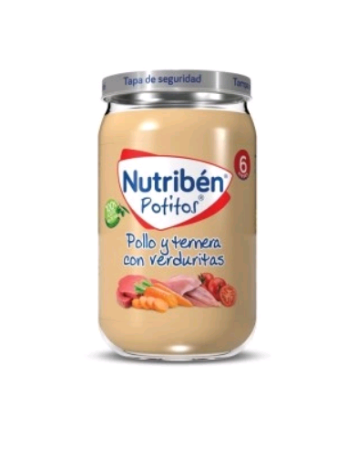 NUTRIBEN POLLO TERNERA VERDURIT 235G PT