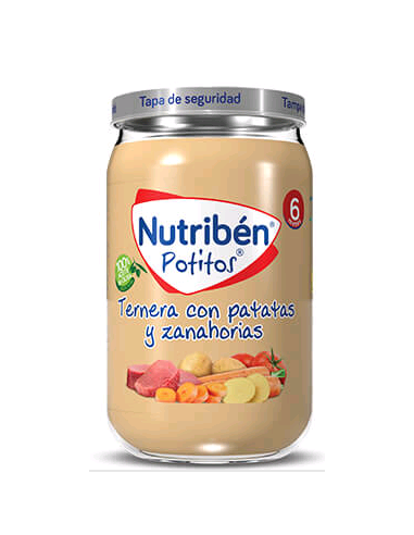 NUTRIBEN TERNERA PATAT Y ZANAH 235G PT