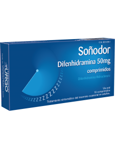 SOÑODOR DIFENHIDRAMINA 16 COMP