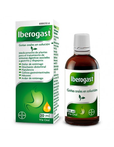 IBEROGAST GOTAS ORALES SOLUCION 20 ML