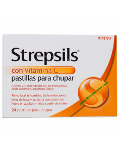 STREPSILS VITAMINA C 24 PASTILLAS
