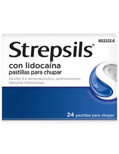 STREPSILS LIDOCAINA 24 COMP