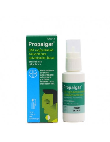 PROPALGAR 0.51 MG/PULSACION 30 ML