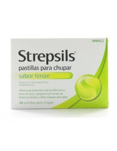 STREPSILS 24 PASTILLAS LIMON SIN AZUCAR