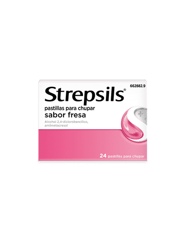 STREPSILS FRESA 24 PASTILLAS
