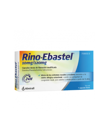 RINO EBASTEL 10/120 MG 7 CAPS